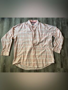 Cinch Men's Pink Plaid Button-Down Shirt